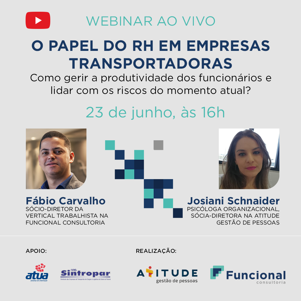 Convite Webinar RH em transportadoras em 2020: pandemia, tecnologia e transformação digital.