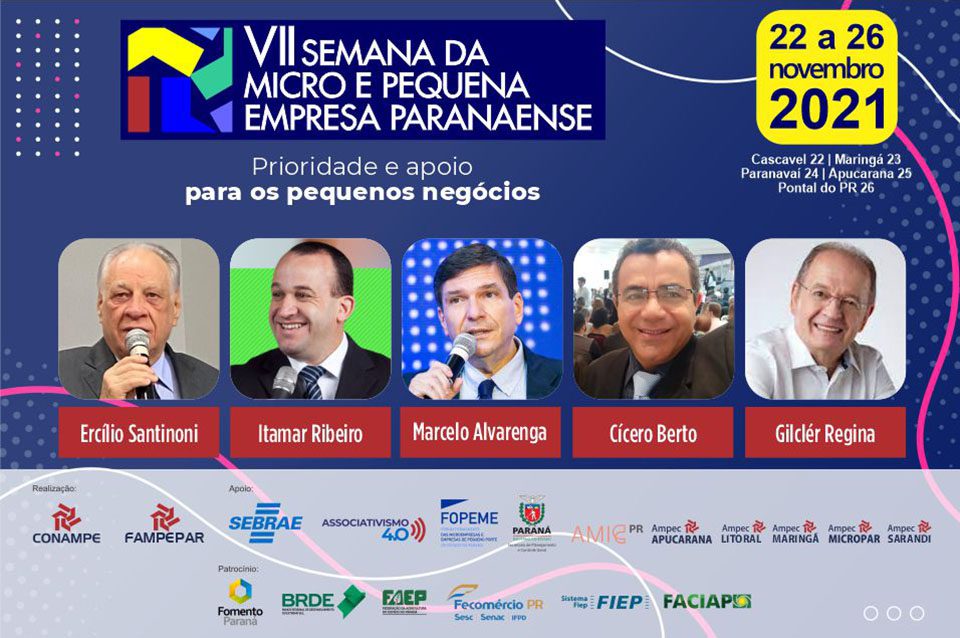 Cascavel terá programação especial na VII Semana da Micro e Pequena Empresa Paranaense