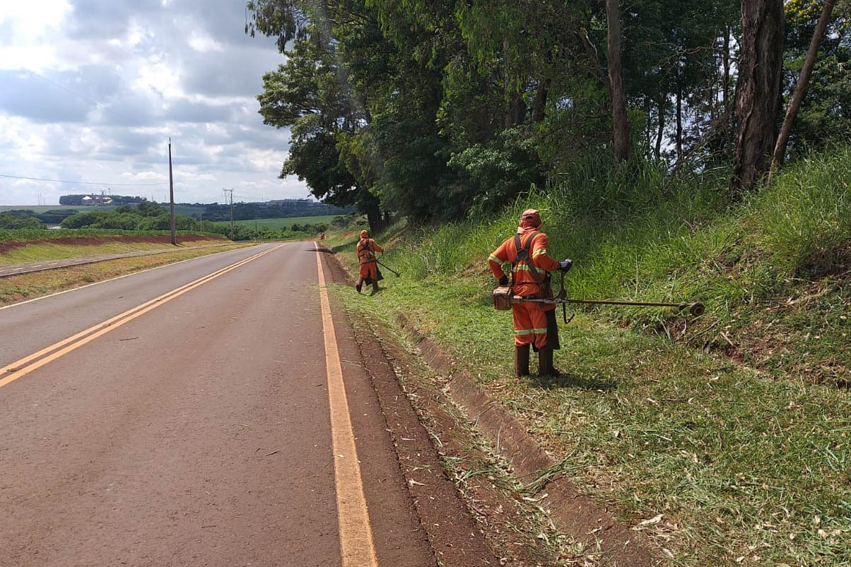 Começam os serviços de conservação das rodovias estaduais do Anel de Integração