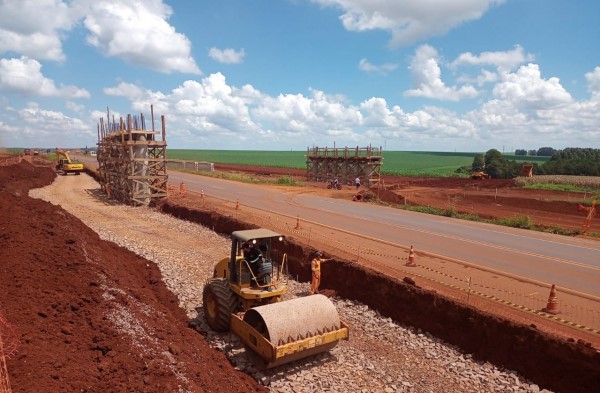 Duplicação do Contorno Oeste de Cascavel ultrapassa um terço de execução