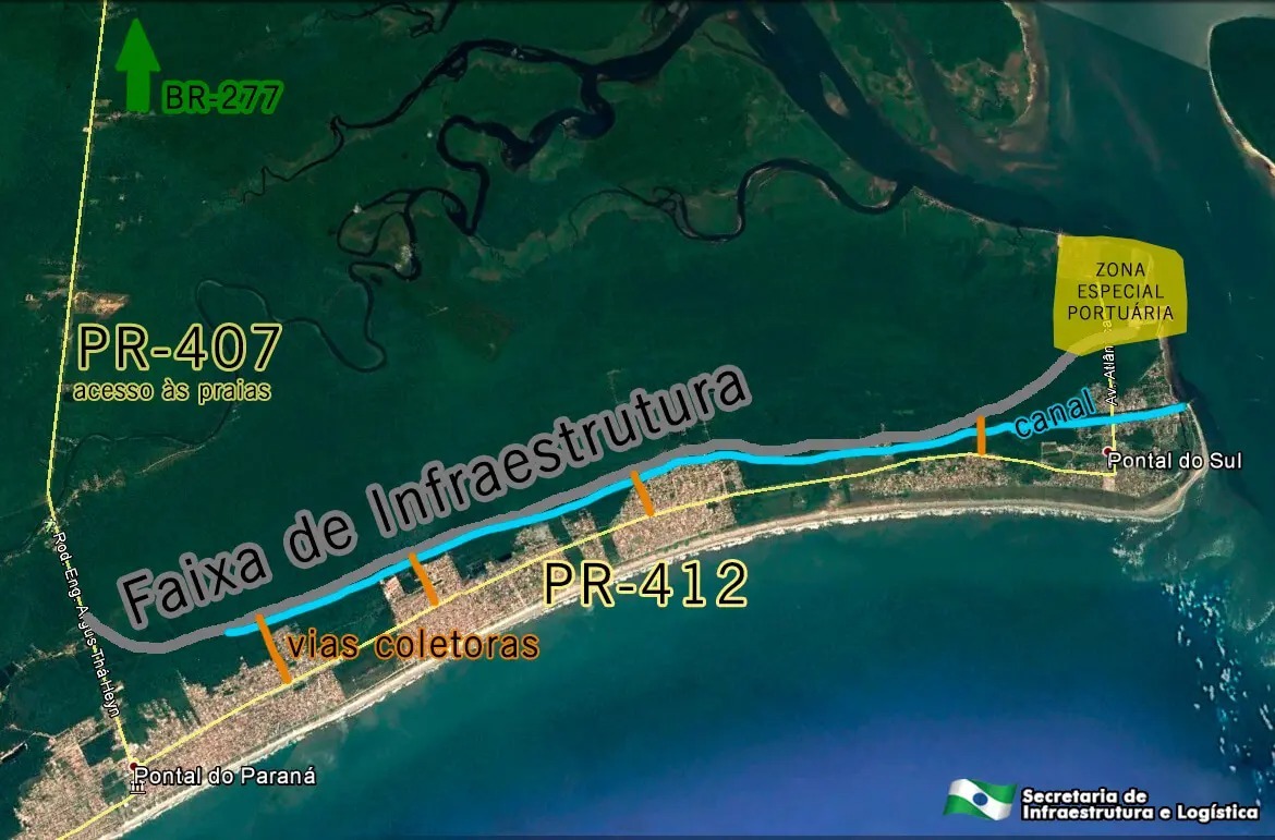 MP pede revogação de licença para Faixa de Infraestrutura no litoral do PR