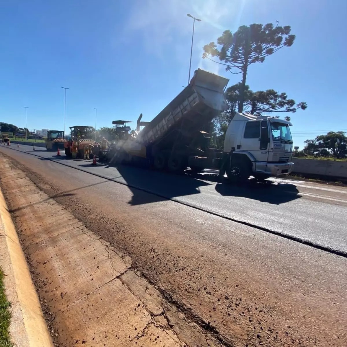 Duplicação da BR-277 em Cascavel chega a 70,8% de conclusão