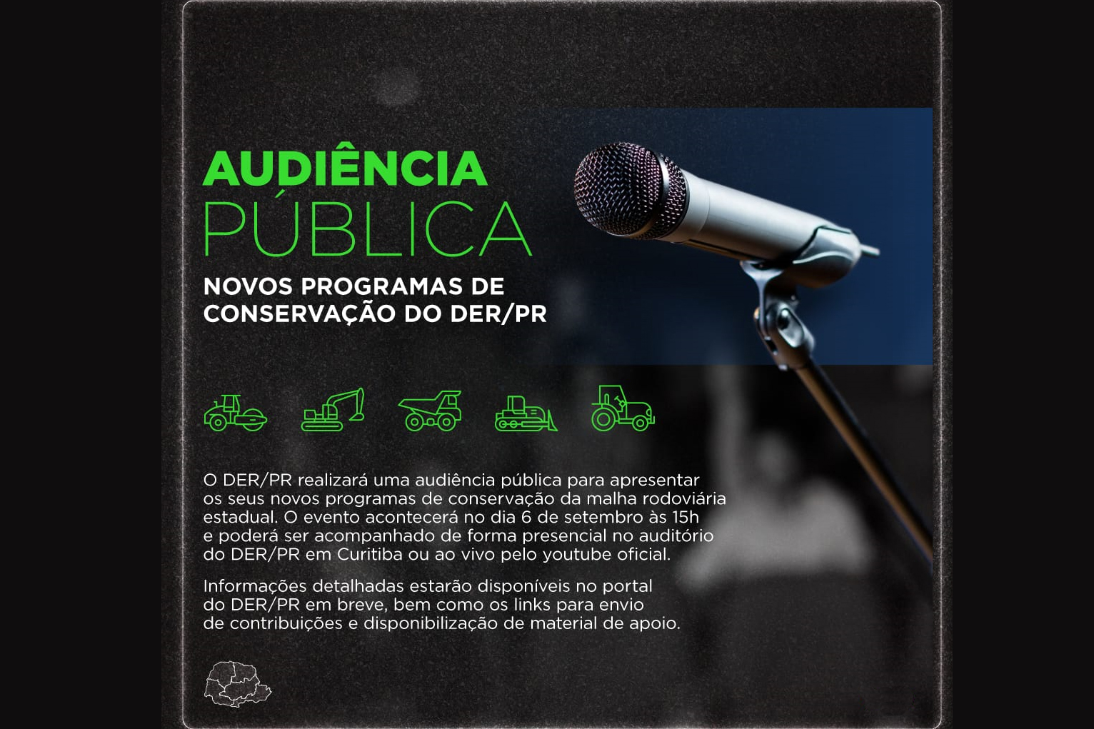 Novos programas de conservação de rodovias paranaenses serão apresentados nesta quarta