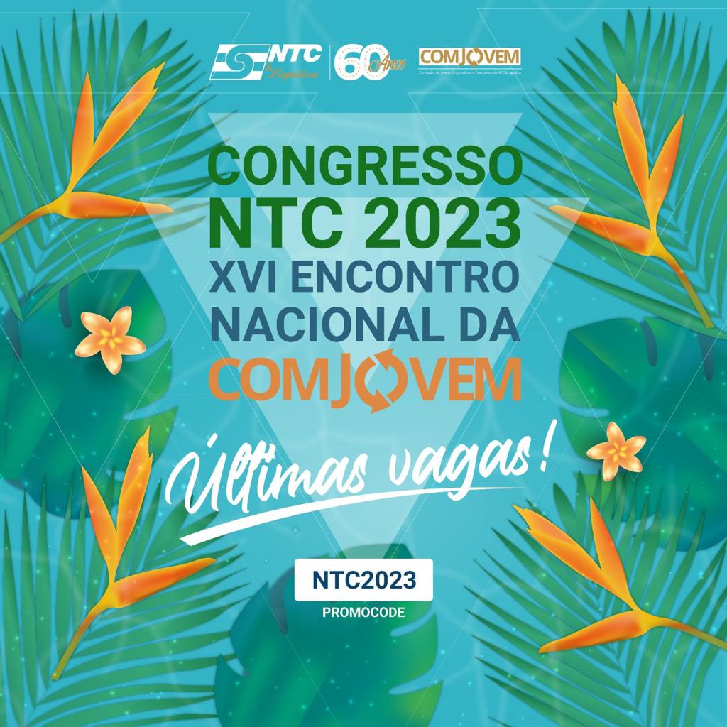 Últimas vagas para participar do congresso NTC 2023 – XVI Encontro Nacional da COMJOVEM no Rio Grande do Norte