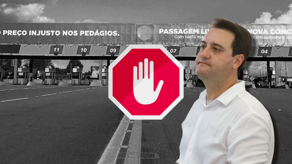 Ratinho Junior comemora a volta do pedágio no próximo dia 28 de fevereiro